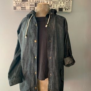 Ellison denim hooded jacket